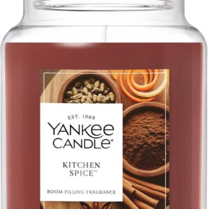 Yankee Candle Kitchen Spice, Scented Candle, 22oz Large Jar with up to 150 Hour Burn Time, Giftable